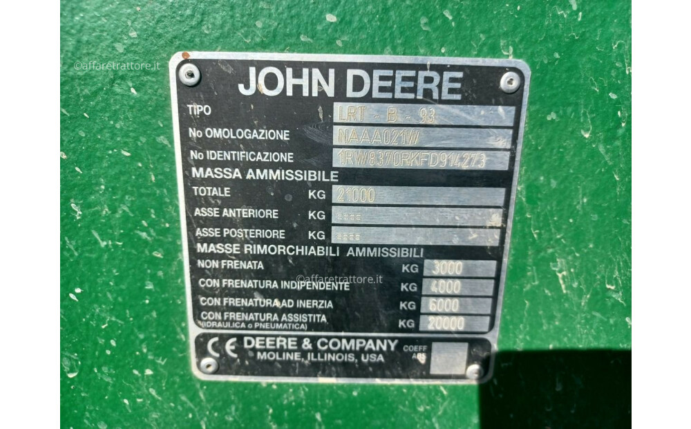 John Deere 8370 RT Usagé - 8