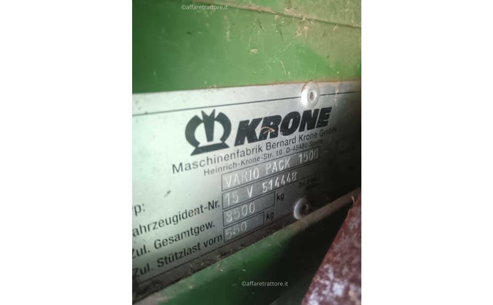 Krone Variopack 1500 MC D'occasion - 3