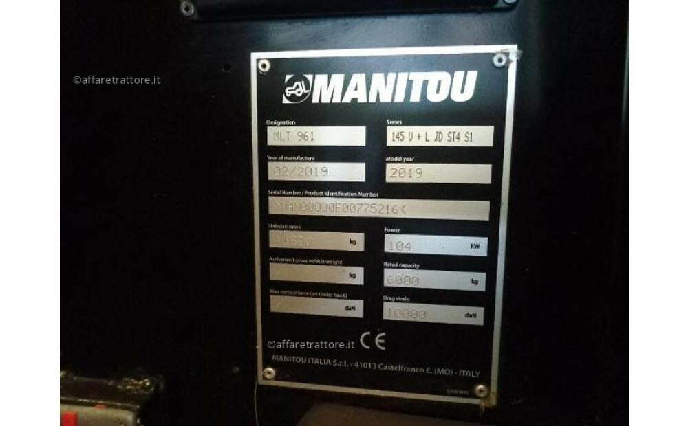 Manitou 961 145V+L D'occasion - 2