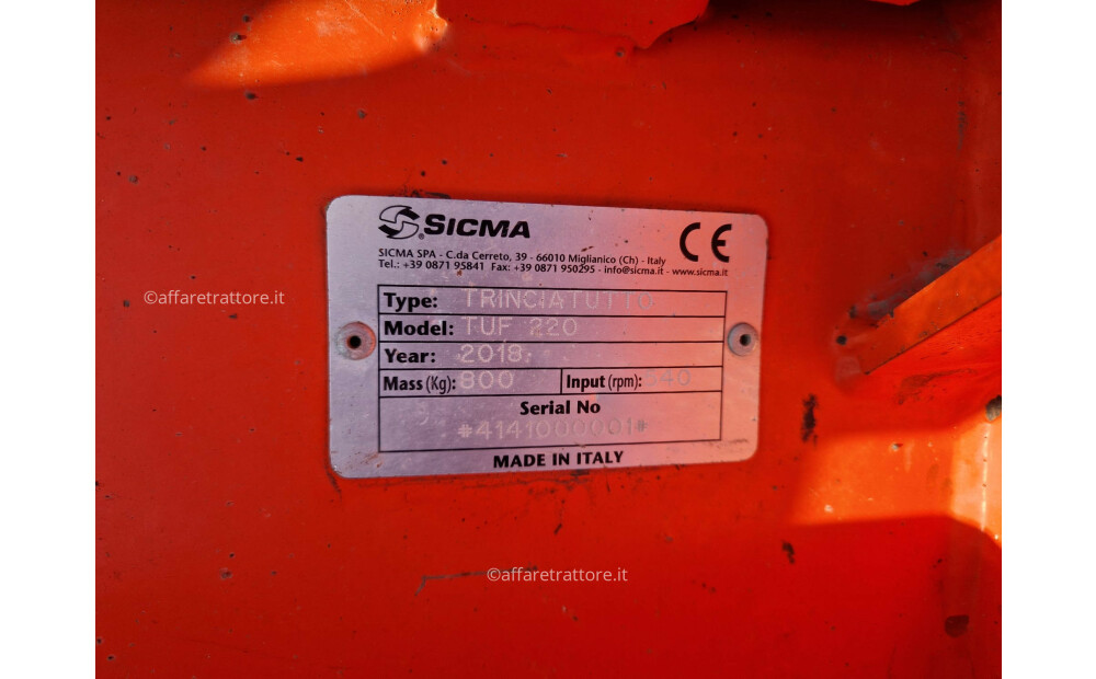 Sicma TUF 220 TRINCIATUTTO D'occasion - 2