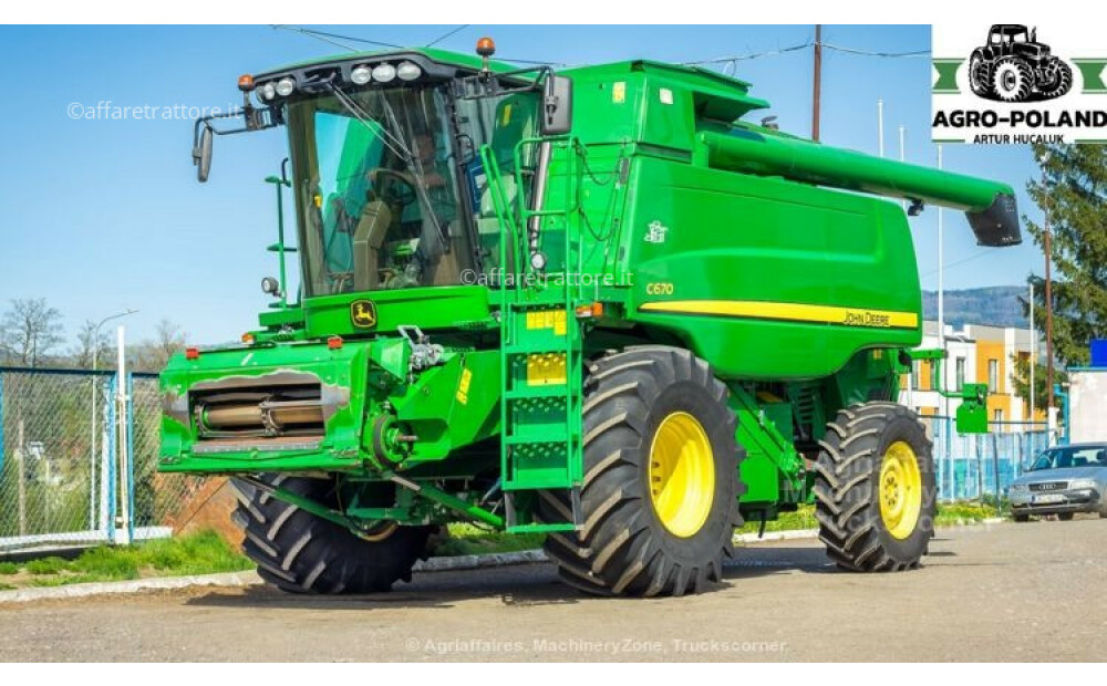 John Deere C 670 - ANNO 2010 - 1414 h - 7,6 M - 1