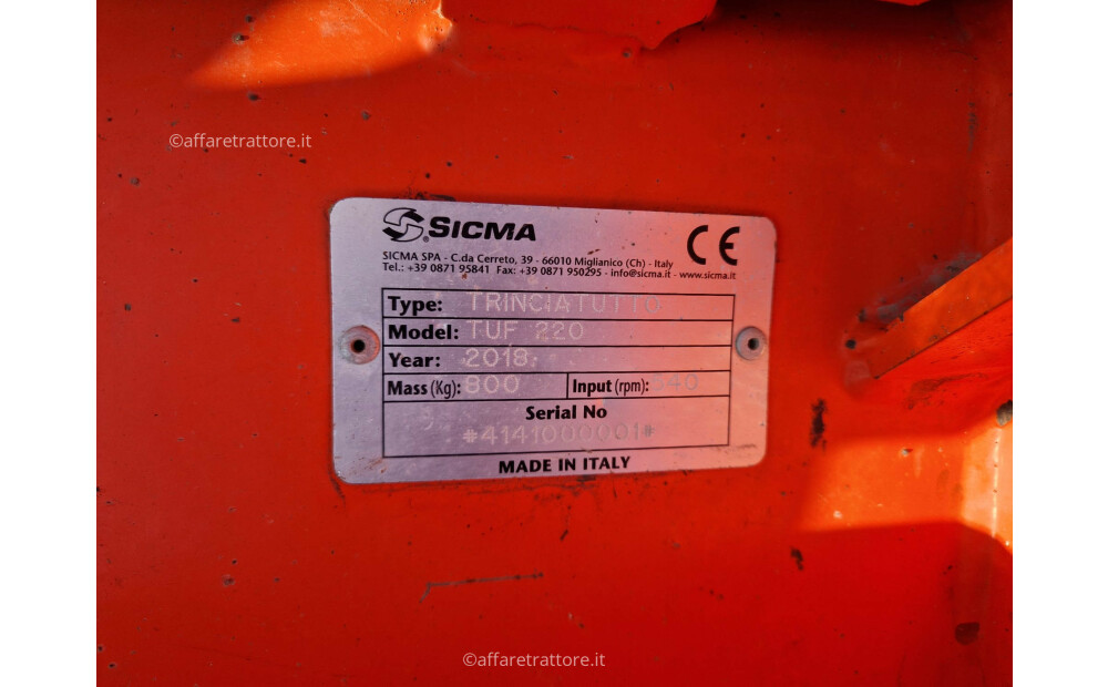 Sicma TUF 220 TRINCIATUTTO D'occasion - 2