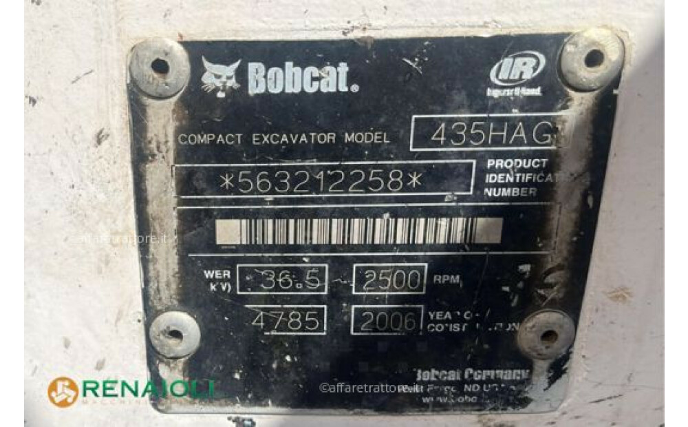 Bobcat MINIESCAVATORE 435 BOBCAT (AEI10852) D'occasion - 6