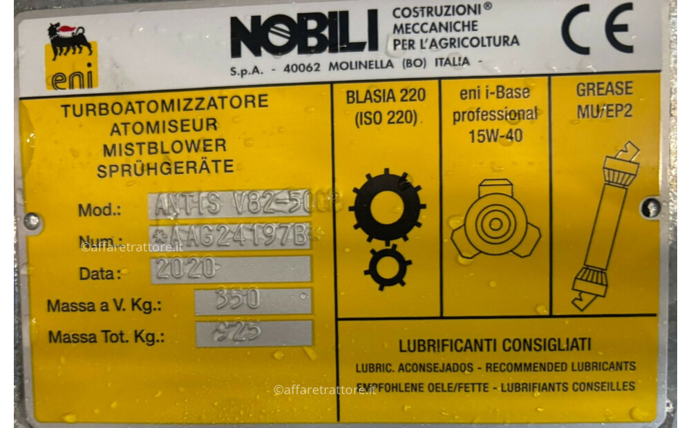 Atomiseur NOBILI ANTIS V82 500P Nouveau - 8