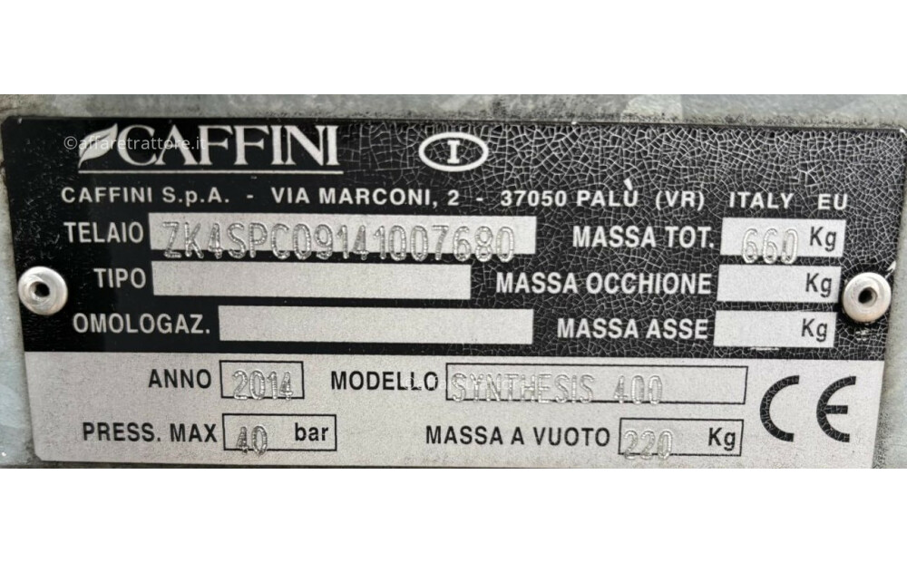 Atomiseur monté Caffini Synthesis 400 - 6