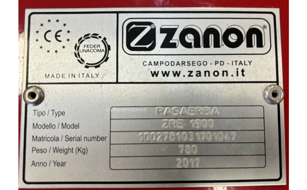 Tondeuse à gazon à largeur variable ZANON ZRE 1900 - 6