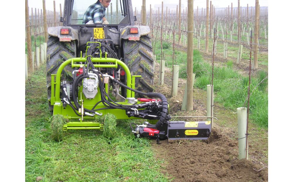 Inter-rang de vigne Unica avec mini motobineuse Calderoni Nuova - 1