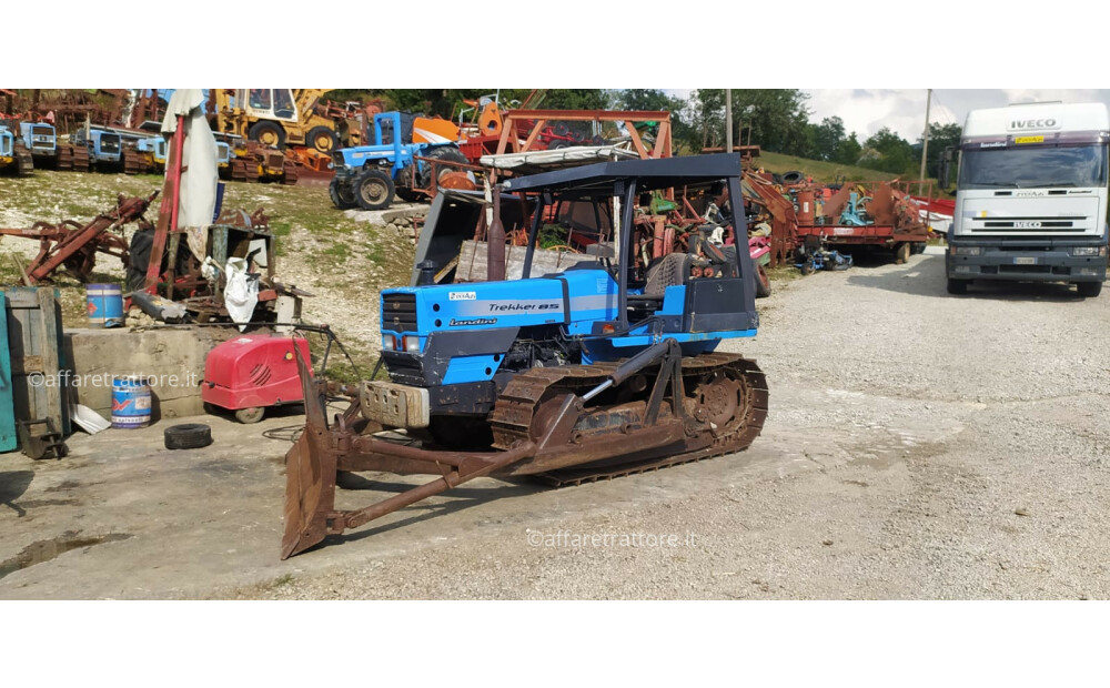 Tracteur à chenilles Landini Trekker 85 d'occasion avec bulldozer Argnani et Monti - 1