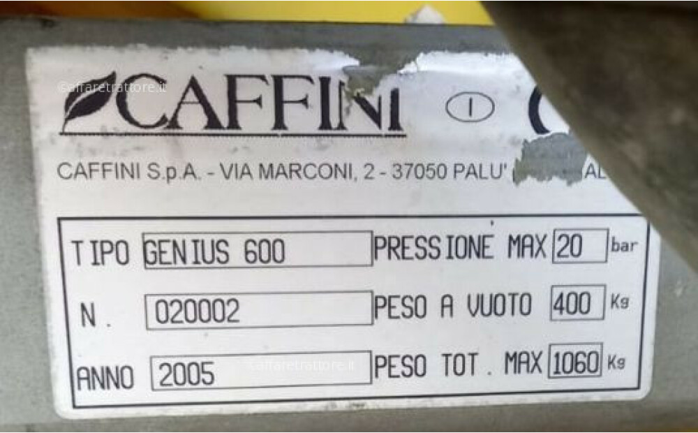 Caffini EUROTECH GENIUS 600 d'occasion - 6