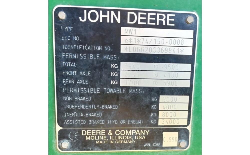 John Deere 6620 D'occasion - 7